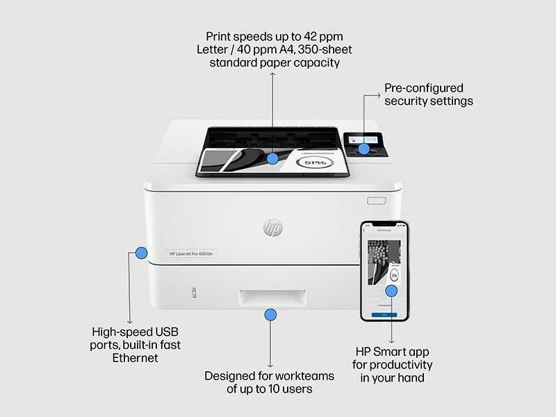 HP LaserJet Pro 4003dn imprimante laser Abidjan réseau recto verso